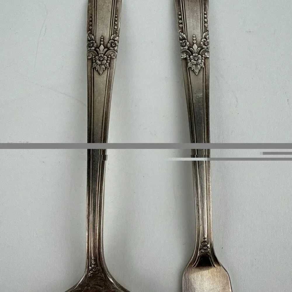 Wm A Rogers 1940 ARTISTIC Pattern Sugar Spoon & Butter Knife Oneida Ltd